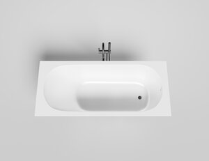 Изображение товара Ванна Salini Ornella 170 x 75 х 61 см, из искусственного камня S-Sense, белый глянцевый, 102311G