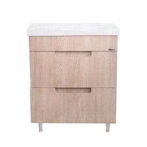 Изображение товара Тумба под раковину Bellezza Грейс 70, напольная, дуб светлый, 00000011187