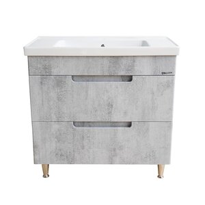 Изображение товара Тумба под раковину Bellezza Грейс 90, напольная, скала серая, 4630815110487