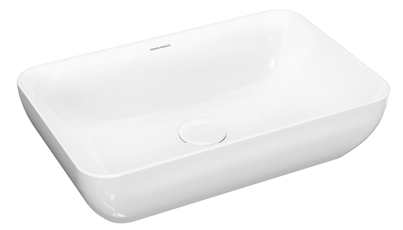 Изображение товара Раковина Kerama Marazzi PLR.wb.55 Накладная 55x36 см белая, без отверстия под смеситель Изображение товара Раковина Kerama Marazzi PLR.wb.55 Накладная 55x36 см белая, без отверстия под смеситель