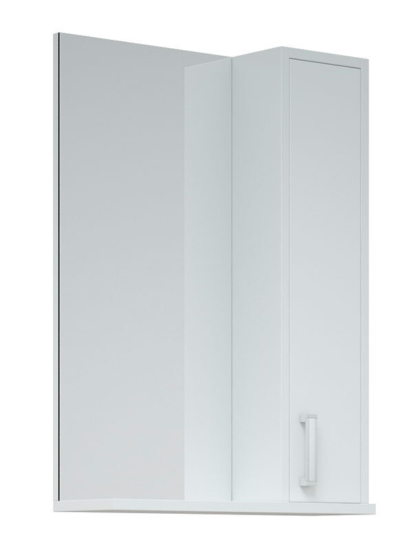 Изображение товара Зеркало-шкаф Corozo Колор SD-00000683 50 белый - влагостойкий подвесной шкаф для ванной