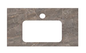 Изображение товара Столешница для раковин, встраиваемых снизу Kerama Marazzi Plaza 80 см, парнас пепельный лаппатированный, PL3.VT28080