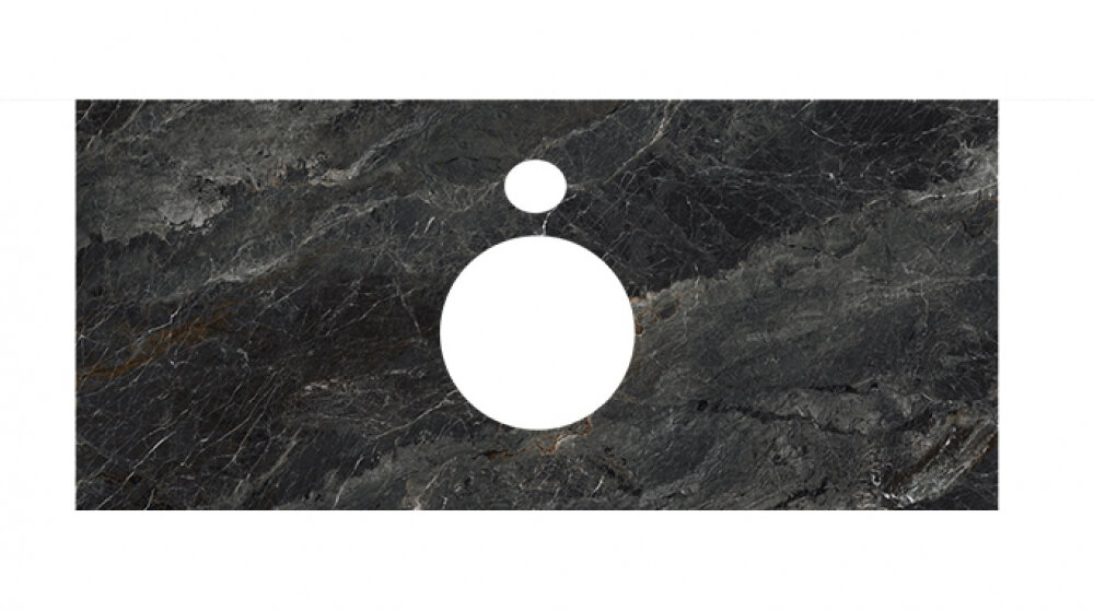 Изображение товара Столешница для накладных раковин Kerama Marazzi Plaza 100 см риальто серый