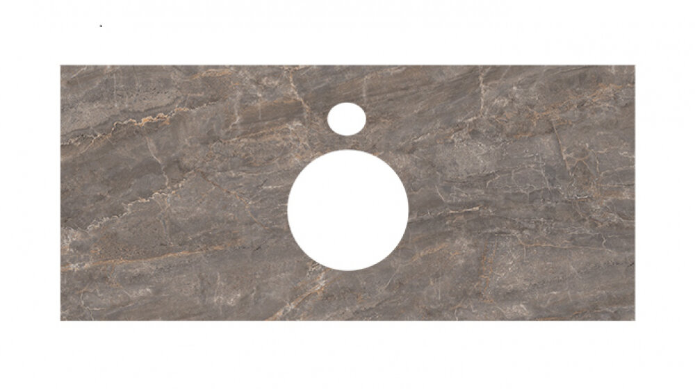 Изображение товара Столешница для накладных раковин Kerama Marazzi Plaza 100 см парнас пепельный