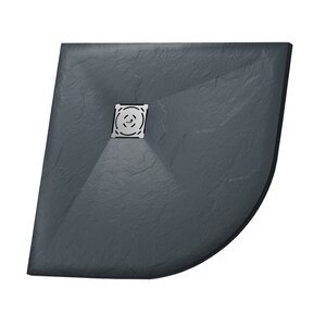 Изображение товара Душевой поддон RGW ST/R-G 100 x 100 см, четверть круга, из искусственного камня, графит, 16153100-02