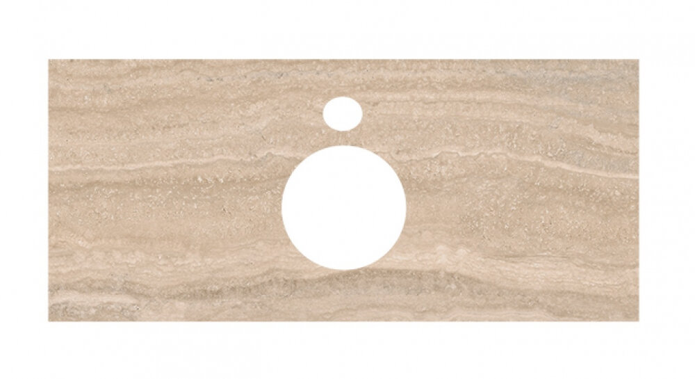 Изображение товара Столешница для накладных раковин Kerama Marazzi Plaza Modern 100 см, риальто песочный, PL1.SG560400R.100 Изображение товара Столешница для накладных раковин Kerama Marazzi Plaza Modern 100 см, риальто песочный, PL1.SG560400R.100