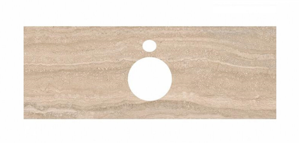 Изображение товара Столешница для накладных раковин Kerama Marazzi Plaza Modern 120 см риальто песочный