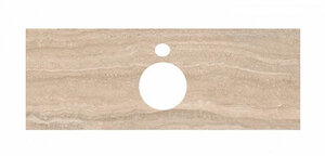 Изображение товара Столешница для накладных раковин Kerama Marazzi Plaza Modern 120 см, риальто песочный, PL1.SG560400R.120