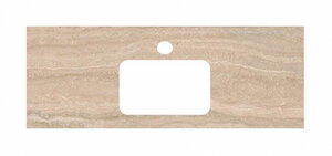 Изображение товара Столешница для раковин, встраиваемых сверху Kerama Marazzi Plaza Modern 120 см, риальто песочный, PL2.SG560400R.120