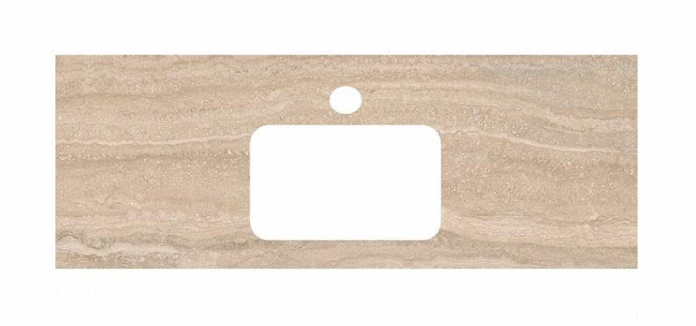 Изображение товара Столешница для раковин, встраиваемых сверху Kerama Marazzi Plaza Modern 120 см, риальто песочный, PL2.SG560400R.120