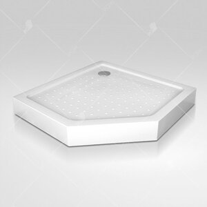 Изображение товара Душевой поддон RGW LUX/TN-TR 100 x 100 см, трапеция, акриловый, белый, 16180500-41