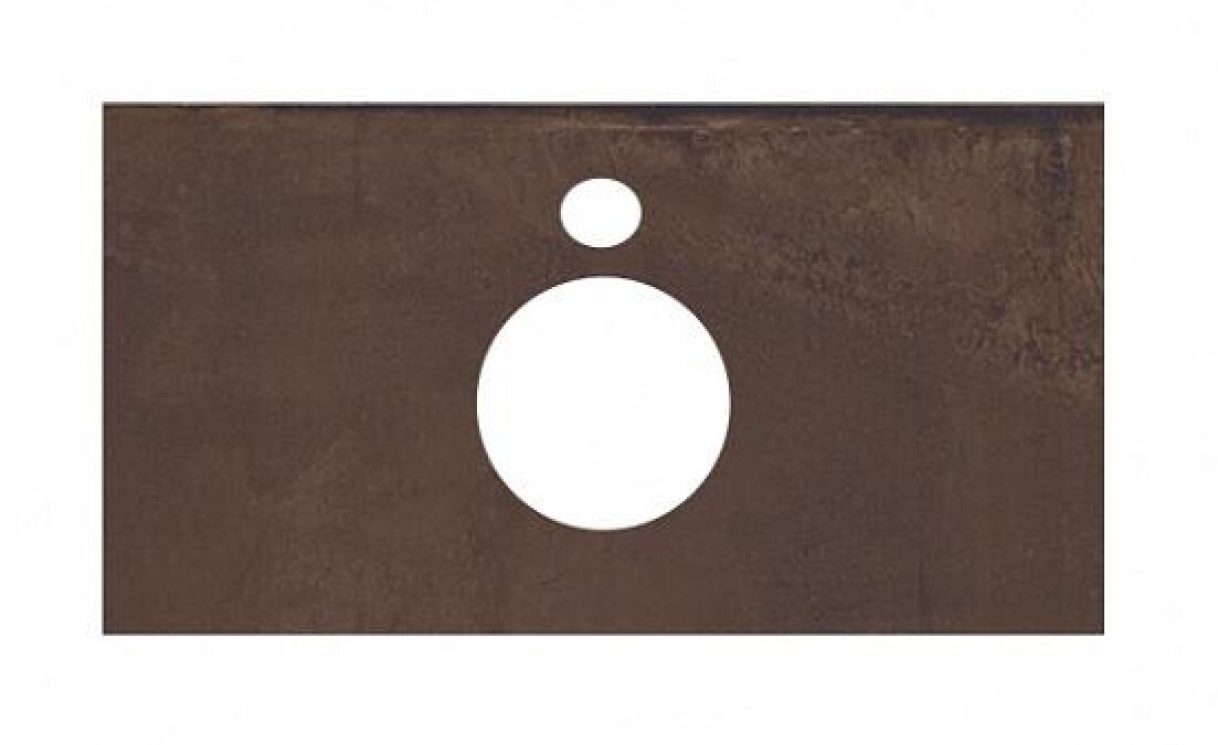 Изображение товара Столешница для накладных раковин Kerama Marazzi Plaza Next 80 см, про феррум коричневый, PL1.DD571300R.80