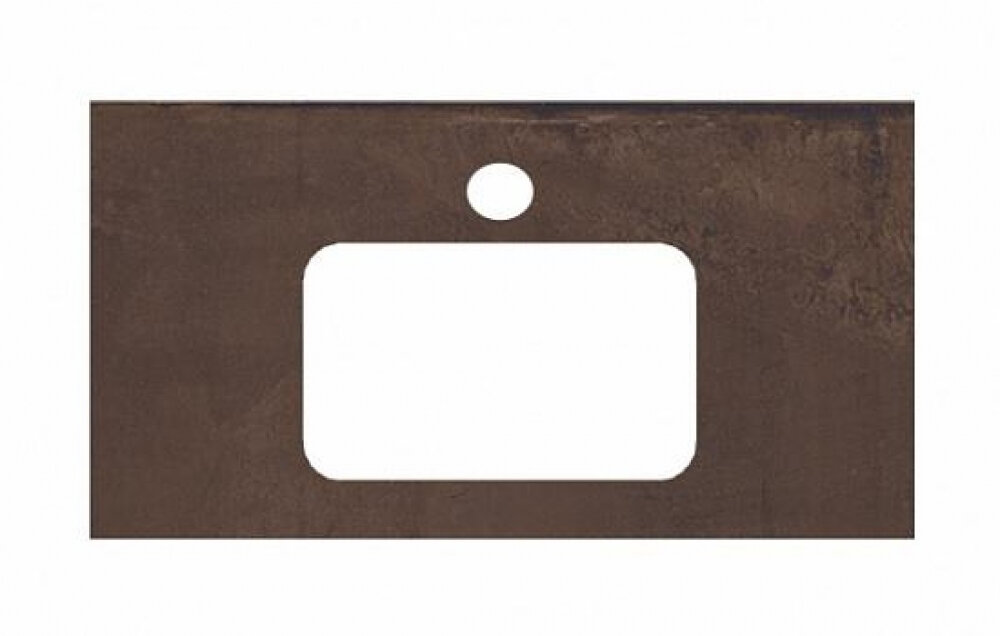 Изображение товара Столешница для раковин, встраиваемых сверху Kerama Marazzi Plaza Next 80 см, про феррум коричневый, PL2.DD571300R.80