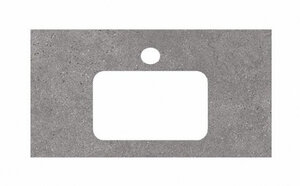 Изображение товара Столешница для раковин, встраиваемых сверху Kerama Marazzi Plaza Next 80 см, фондамента серый, PL2.DL500900R.80