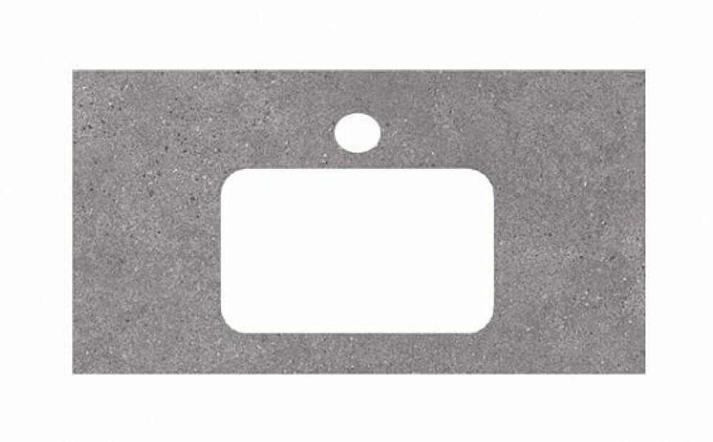 Изображение товара Столешница для раковин, встраиваемых сверху Kerama Marazzi Plaza Next 80 см, фондамента серый, PL2.DL500900R.80