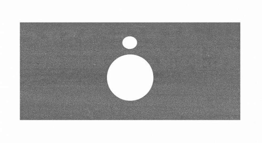 Изображение товара Столешница для накладных раковин Kerama Marazzi Plaza Next 100 см, про дабл антрацит, PL1.DD500600R.100