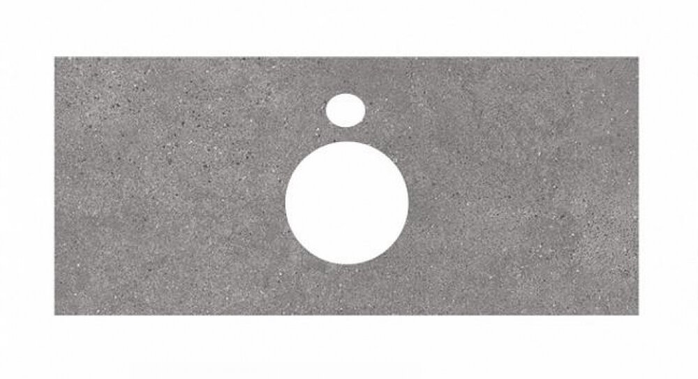 Изображение товара Столешница керамогранит для накладных раковин 100 см серый Kerama Marazzi Plaza Next