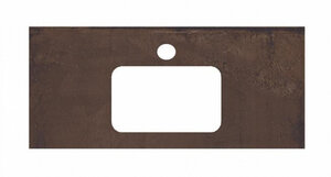 Изображение товара Столешница для раковин, встраиваемых сверху Kerama Marazzi Plaza Next 100 см, про феррум коричневый, PL2.DD571300R.100