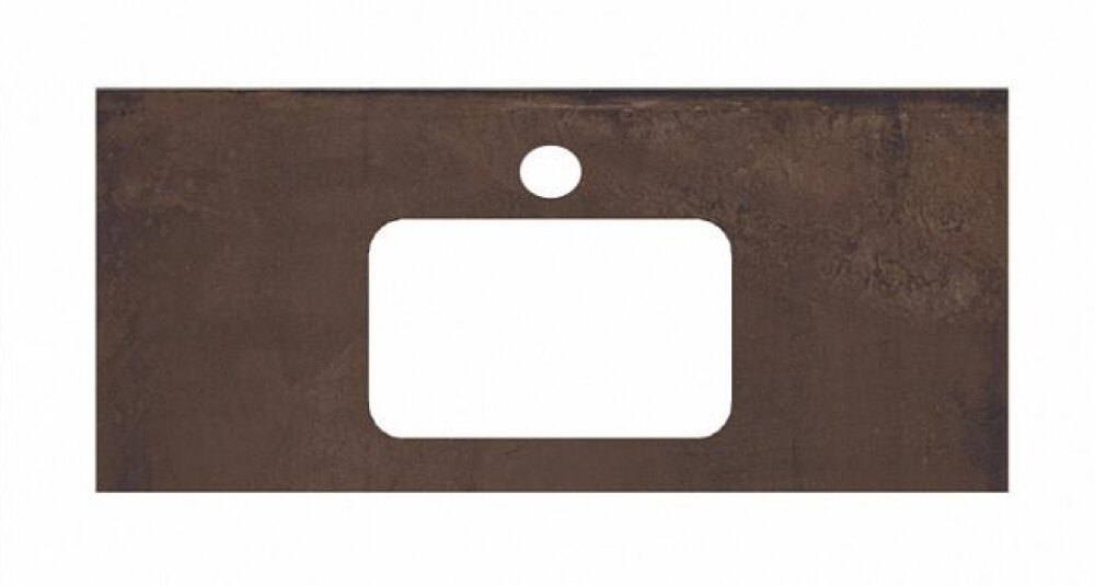 Изображение товара Столешница для раковин Kerama Marazzi Plaza Next 100 см про феррум коричневый керамогранит