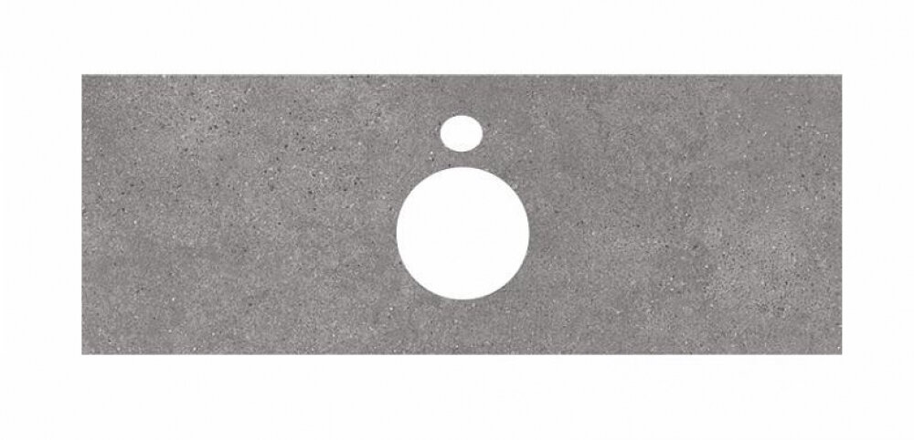 Изображение товара Столешница для накладных раковин Kerama Marazzi Plaza Next 120 см серого цвета