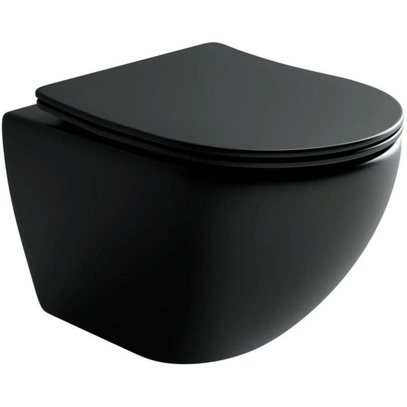 Изображение товара Подвесной безободковый унитаз Ceramicanova Rimless с микролифтом и гарантией 10 лет