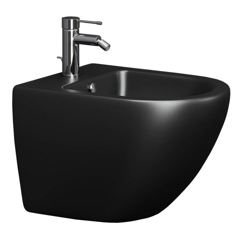 Изображение товара Биде Ceramica Nova CN4003MB Метропол черный матовый подвесной 37x49 см Изображение товара Биде Ceramica Nova CN4003MB Метропол черный матовый подвесной 37x49 см