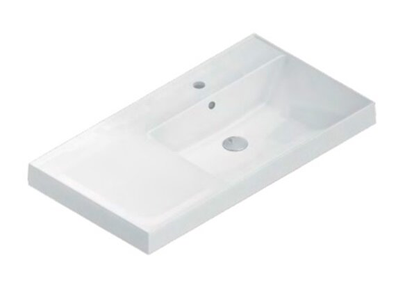 Изображение товара Раковина Kerama Marazzi Cubo/Кубо 90 см, белая гянцевая, левая/правая