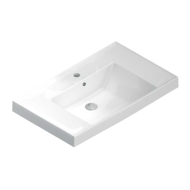 Изображение товара Раковина Kerama Marazzi Cubo CU.wb.80 80 см, белая глянцевая