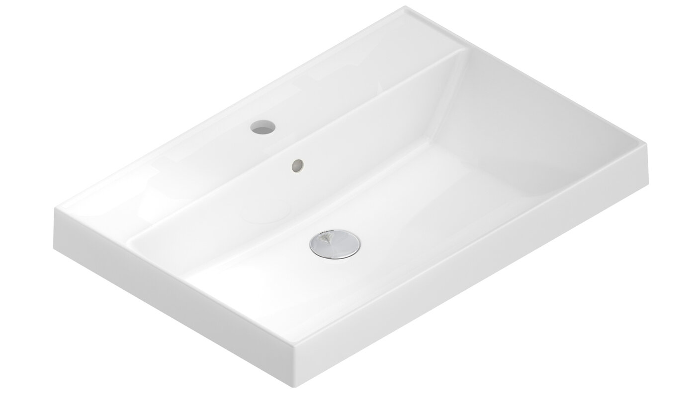 Изображение товара Раковина Kerama Marazzi Cubo CU.wb.70 Белая 70 см