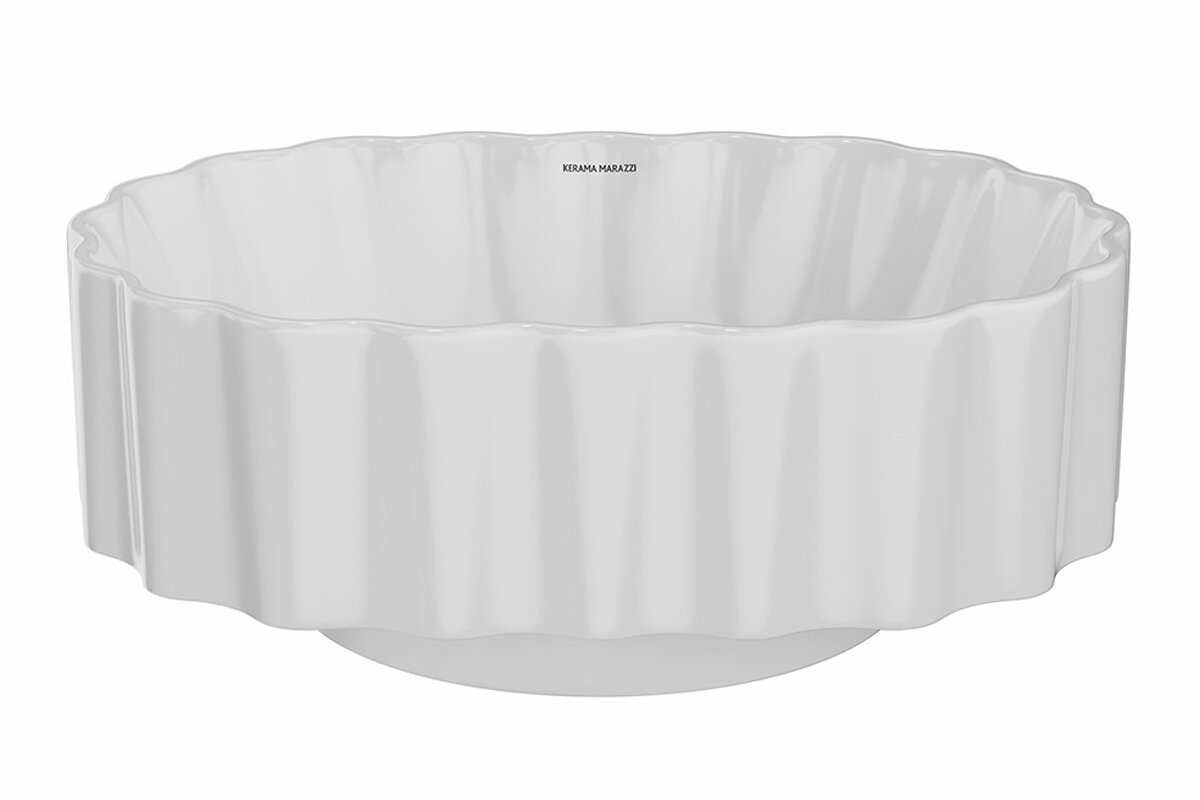 Изображение товара Раковина Kerama Marazzi Artbasin/АртБэйзин CC.wb.50.WHT Conchiglia 50 см, белая Изображение товара Раковина Kerama Marazzi Artbasin/АртБэйзин CC.wb.50.WHT Conchiglia 50 см, белая