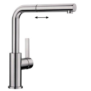 Изображение товара Смеситель Blanco Lanora-S-F, с механизмом быстрого снятия, хром, 526180