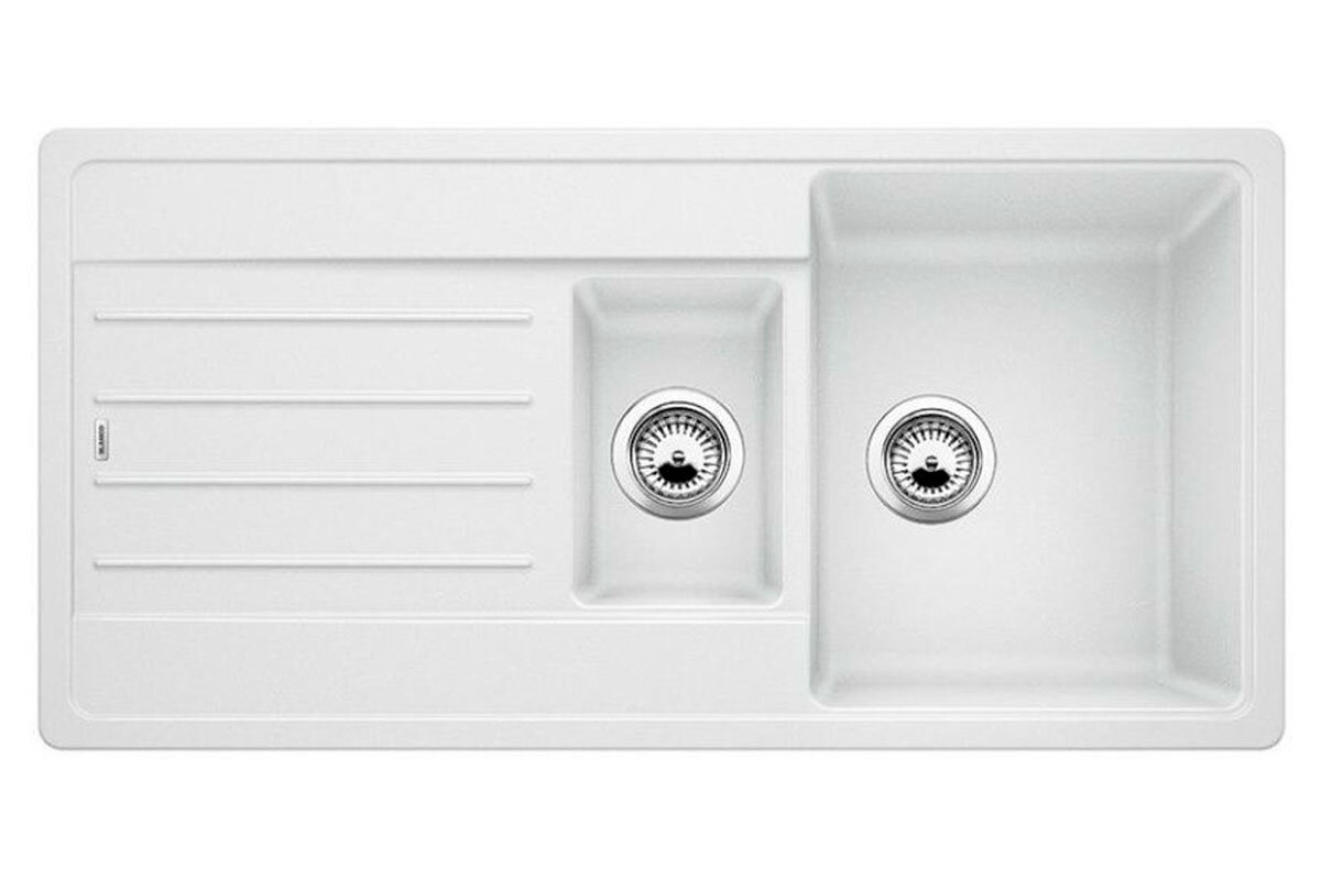 Изображение товара Кухонная мойка Blanco Legra 522209 из Silgranit белая с двумя чашами Изображение товара Кухонная мойка Blanco Legra 522209 из Silgranit белая с двумя чашами