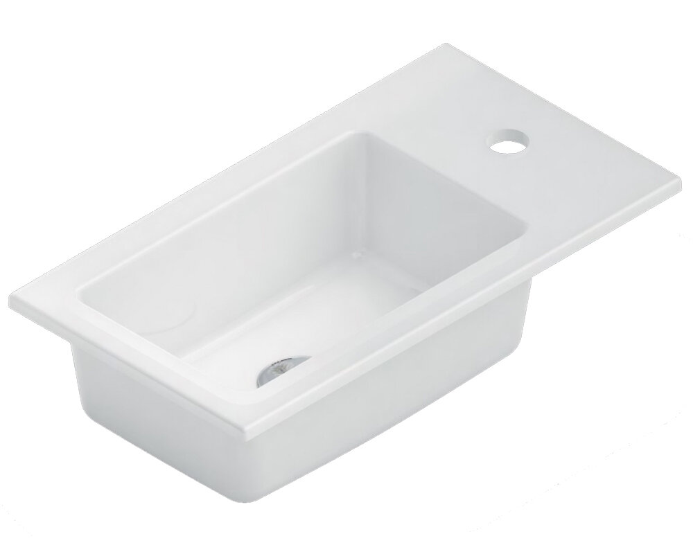 Изображение товара Раковина Kerama Marazzi Lato 50 см белая глянцевая для ванной и кухни