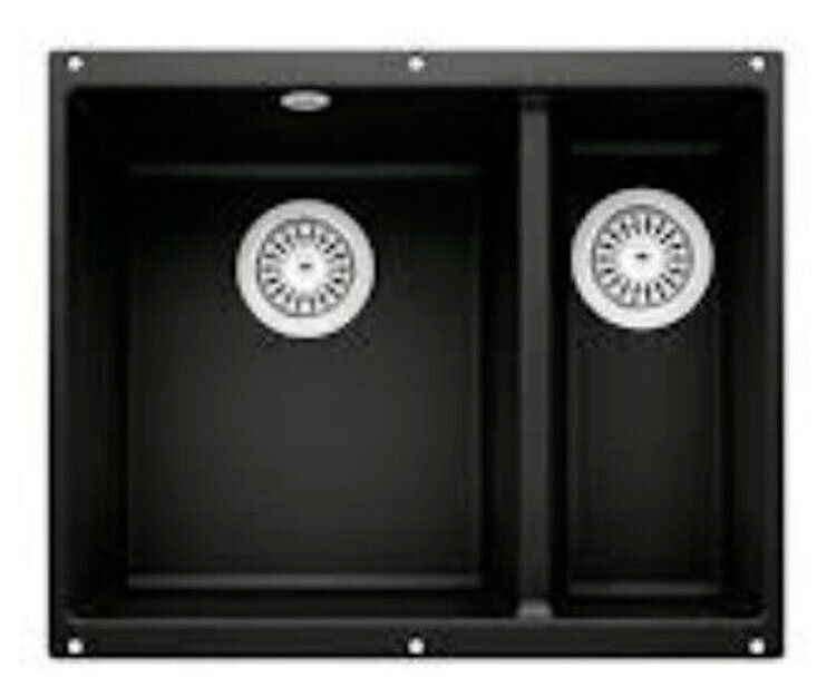 Изображение товара Кухонная мойка Blanco Rotan 526096 340/160-U черная из искусственного камня