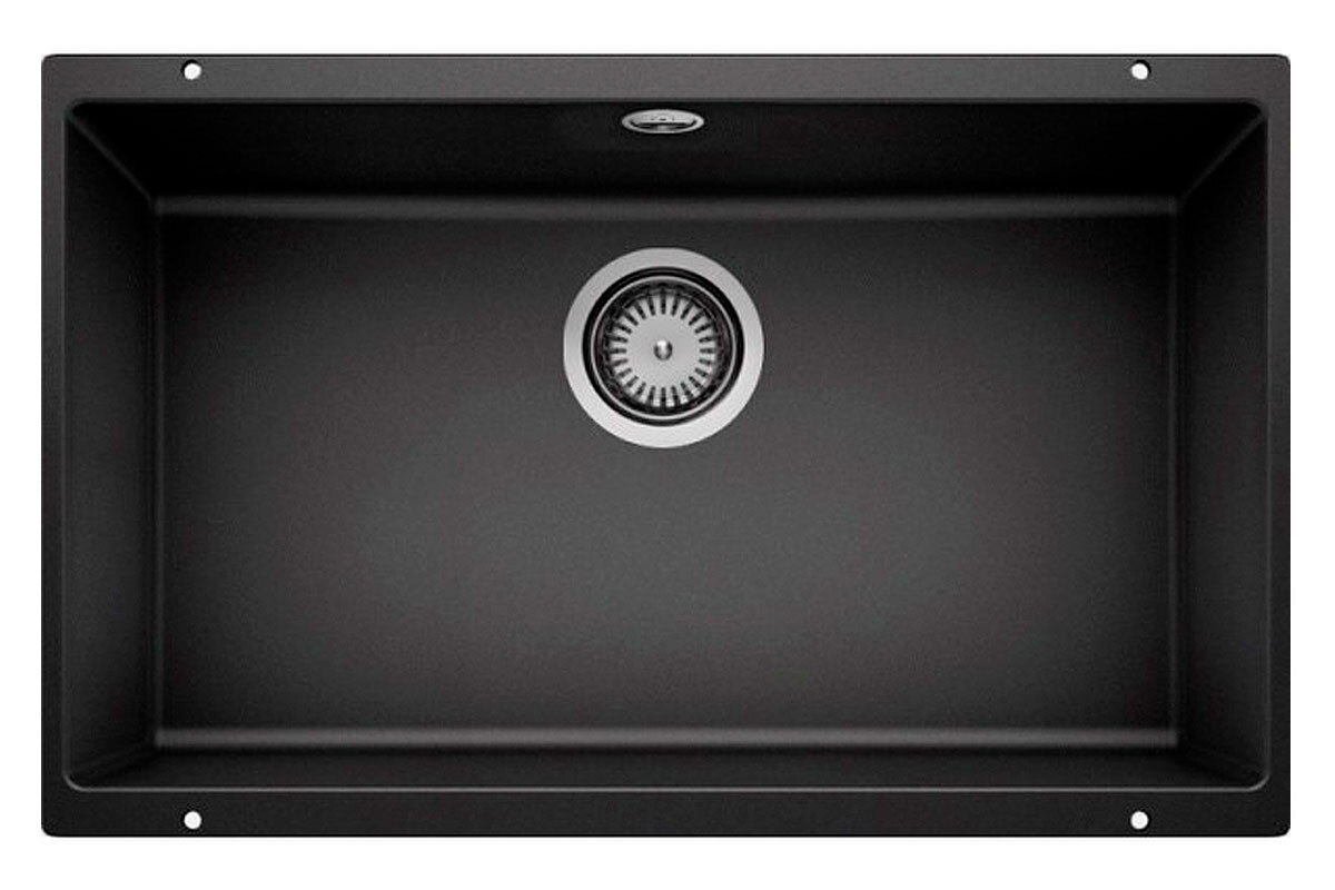 Изображение товара Мойка Blanco Rotan 526099 700-U черная врезная кухонная мойка из нержавеющей стали