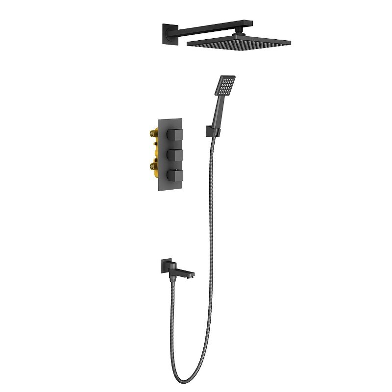 Изображение товара Душевая система Timo Tetra-Thermo с термостатом и поворотным изливом