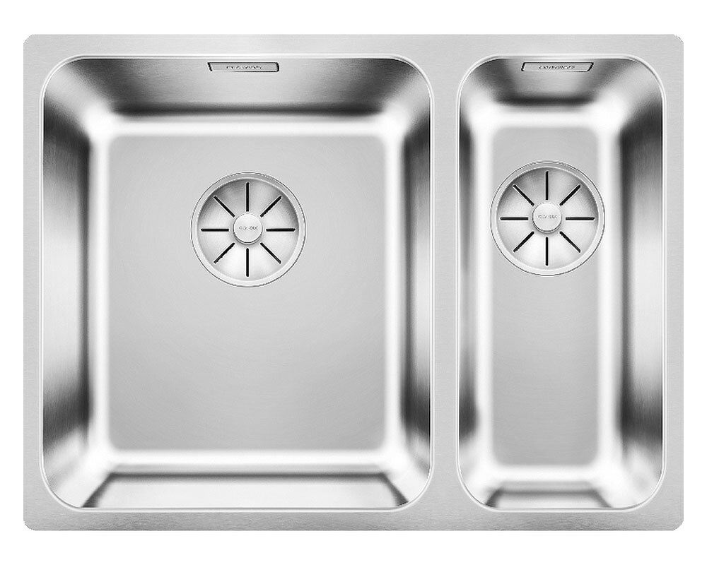 Изображение товара Кухонная мойка Blanco Solis 340/180-IF двухчашечная из нержавеющей стали с полированной поверхность