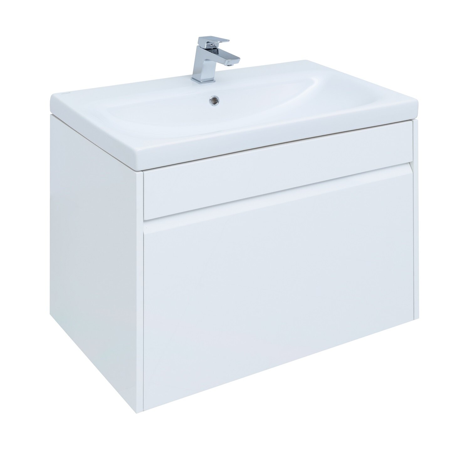 Изображение товара Тумба под раковину Aquanet Палермо 80 см подвесная, белый, 253587