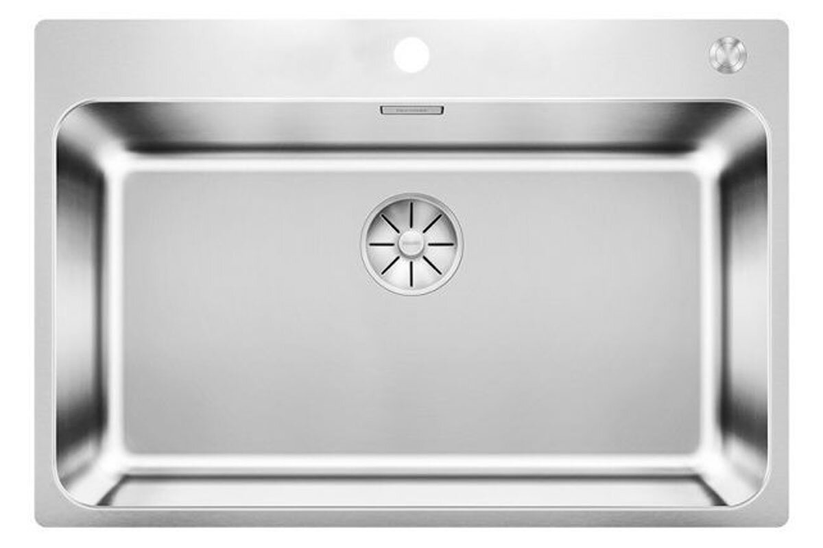 Изображение товара Кухонная мойка Blanco Solis 526127 700-IF/A из нержавеющей стали, угловая, хромированная Изображение товара Кухонная мойка Blanco Solis 526127 700-IF/A из нержавеющей стали, угловая, хромированная