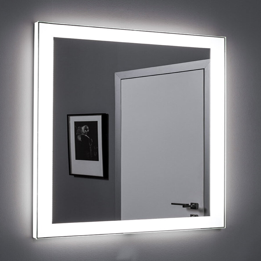 Изображение товара Зеркало Aquanet Алассио new 6085 60 см с Led подсветкой, сенсорный выключатель, 249343