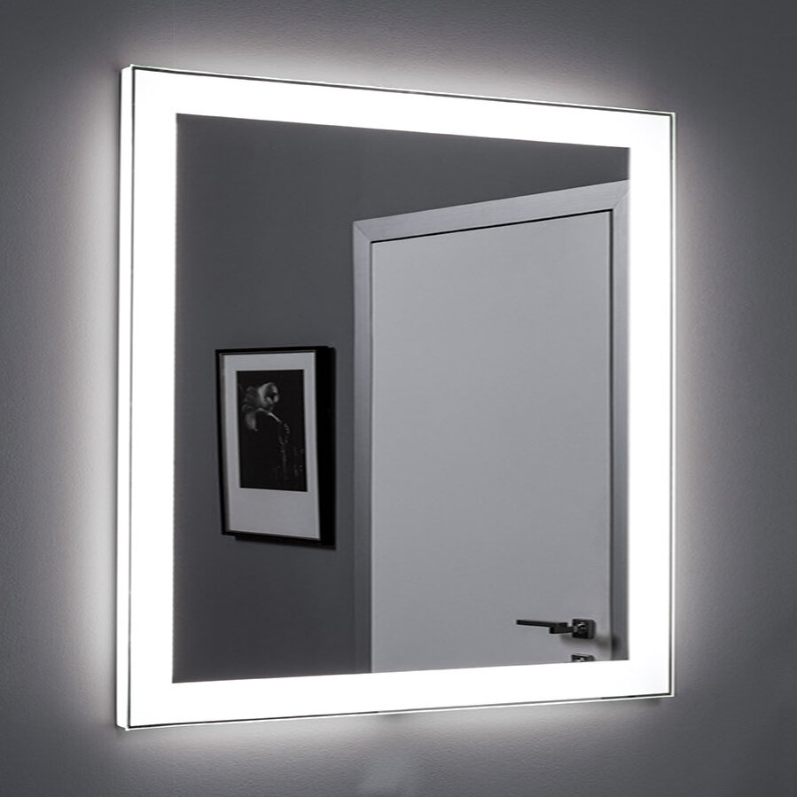 Изображение товара Зеркало Aquanet Алассио new 8085 80 см с Led подсветкой, сенсорный выключатель, 249345