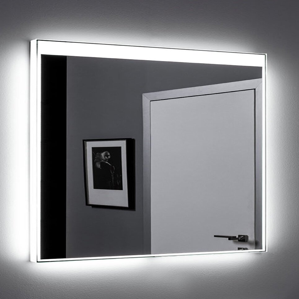 Изображение товара Зеркало Aquanet Палермо new 10085 100 см с Led подсветкой, сенсорный выключатель, 249354