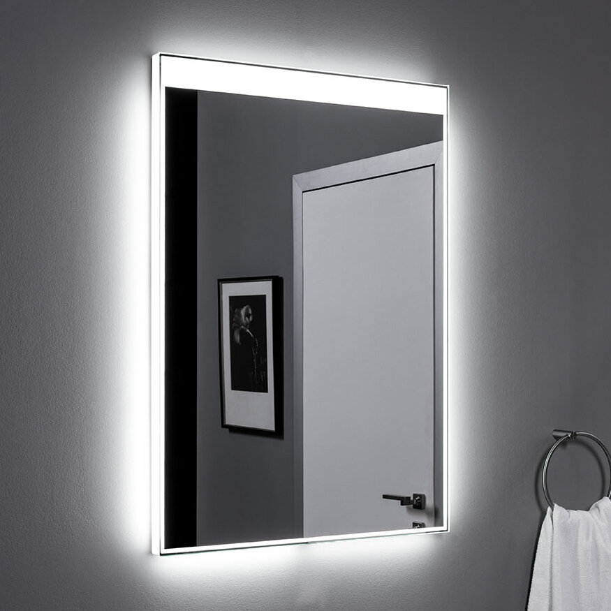 Изображение товара Зеркало Aquanet Палермо new 6085 60 см с Led подсветкой, сенсорным выключателем