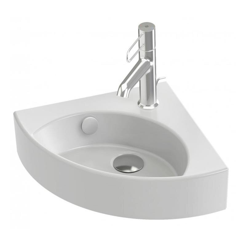 Изображение товара Угловая раковина Jacob Delafon Odeon Rive Gauche 34х34 см белая EGP112-00