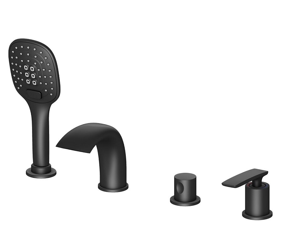 Изображение товара Смеситель для ванны Timo Helmi 4020/03Y на борт ванны черный матовый