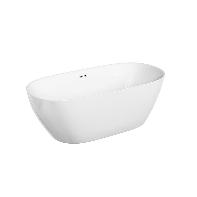 Изображение товара Акриловая ванна Sancos 170x80 см овальная белая FB03 для стильной ванной комнаты Изображение товара Акриловая ванна Sancos 170x80 см овальная белая FB03 для стильной ванной комнаты