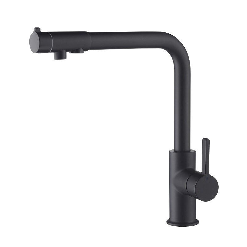 Изображение товара Смеситель Timo Hette 1026/03F для кухонной мойки под фильтр черный матовый