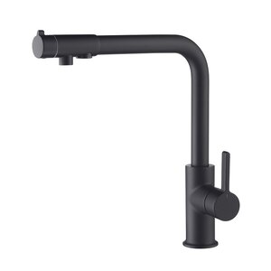 Изображение товара Смеситель Timo Hette 1026/03F для кухонной мойки под фильтр черный матовый