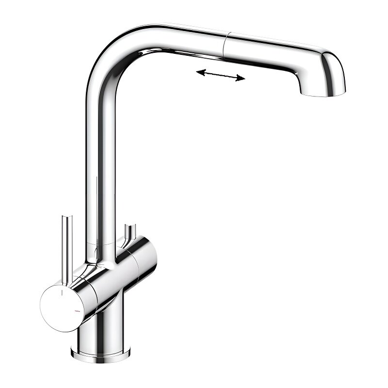 Изображение товара Смеситель Timo Saona 2346/00FL для кухонной мойки с выдвижным изливом