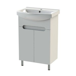 Изображение товара Тумба с раковиной Orange TOPLINE-Rio, напольная, белый, TR55-01C+RA